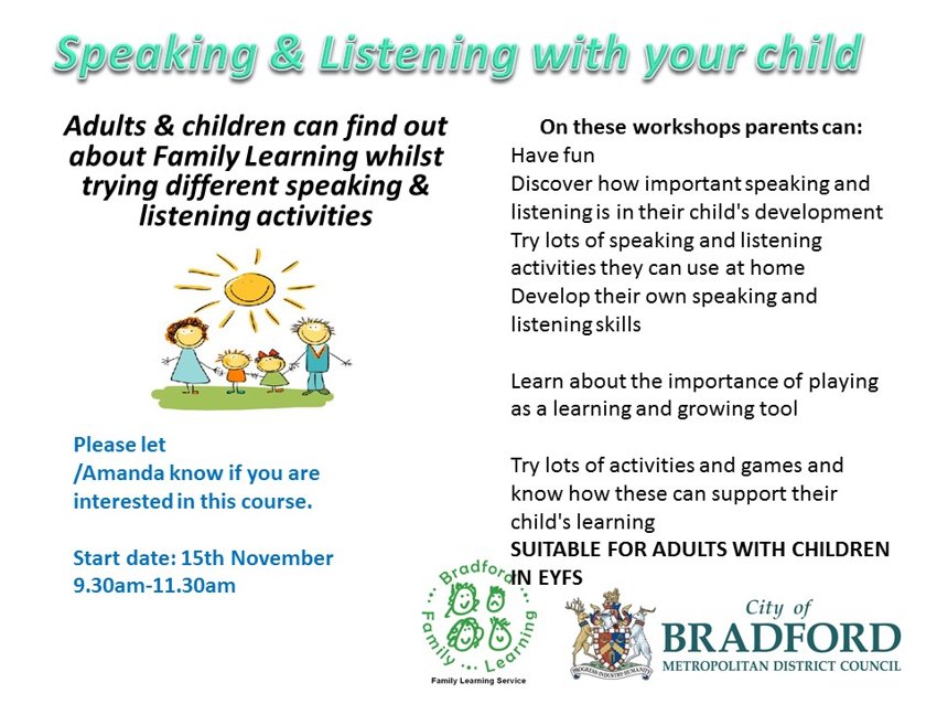 Image of Speaking & Listening with your child 